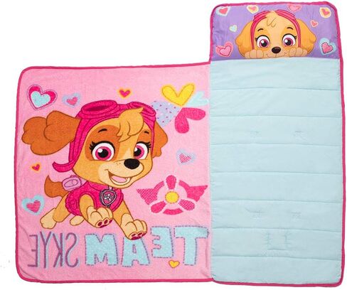 Paw Patrol Team Skye Toddler Nap-Mat Set - Includes Pillow and Plush Blanket – Great for Girls Napping During Daycare or Preschool - Fits Toddlers, Pink in Kuwait