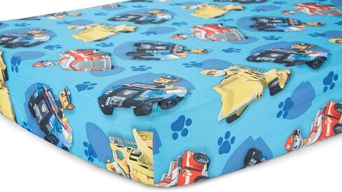 Paw Patrol Calling All Pups 4 Piece Toddler Bedding Set – Includes Comforter, Sheet Set – Fitted + Top Sheet + Reversible Pillowcase for Boys Bed, Blue in Kuwait