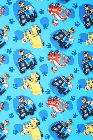 Paw Patrol Calling All Pups 4 Piece Toddler Bedding Set – Includes Comforter, Sheet Set – Fitted + Top Sheet + Reversible Pillowcase for Boys Bed, Blue in Kuwait