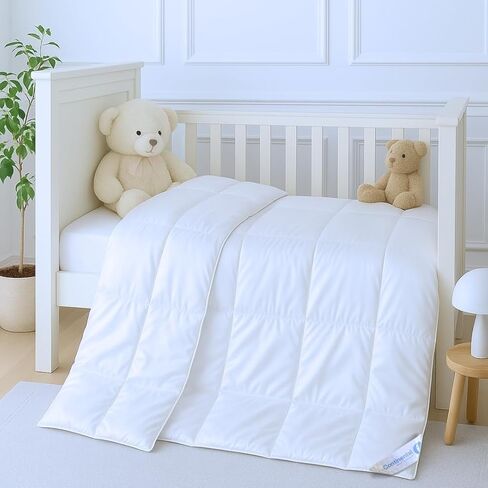 Continental Bedding Toddler Duvet – 100% Viscose Derived from Bamboo Cover with Plush Fill – Soft, Breathable & Lightweight Child Duvet – 33x42 Inch in Kuwait
