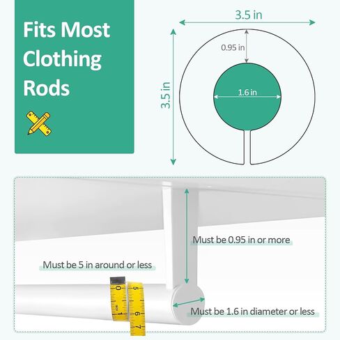 8 Pcs Baby Closet Dividers, Double-Sided Clothes Organizer for 0-24 Months in Kuwait