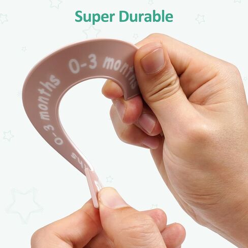 8 Pcs Baby Closet Dividers, Double-Sided Clothes Organizer for 0-24 Months in Kuwait
