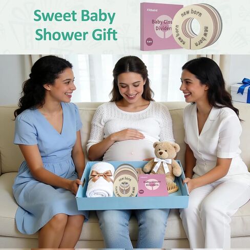 8 Pcs Baby Closet Dividers, Double-Sided Clothes Organizer for 0-24 Months in Kuwait