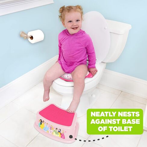 Disney Princess Loving Life Step Stool - Kids Step Stool, Potty Training, Non-Slip, Bathroom, Kitchen, Lightweight in Kuwait
