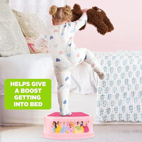 Disney Princess Loving Life Step Stool - Kids Step Stool, Potty Training, Non-Slip, Bathroom, Kitchen, Lightweight in Kuwait