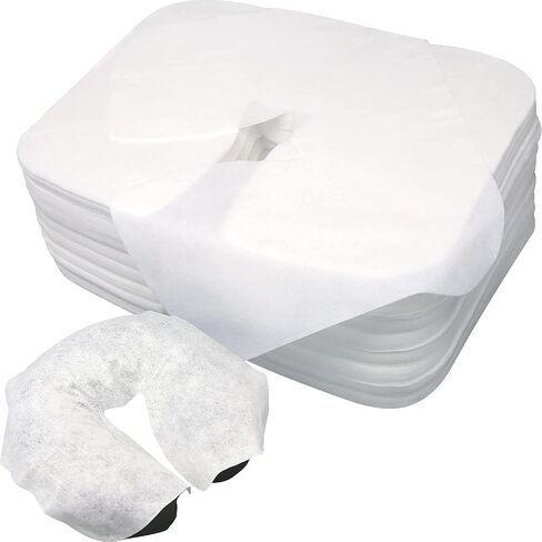 500 count Disposable Face Cradle Coverss–Medical-Grade cotton, SPA Face Rest Covers Headrest Covers for Massage Tables Massage Chairs 14.17 x 10.6 inches/ 36 x 27 cm… in Kuwait