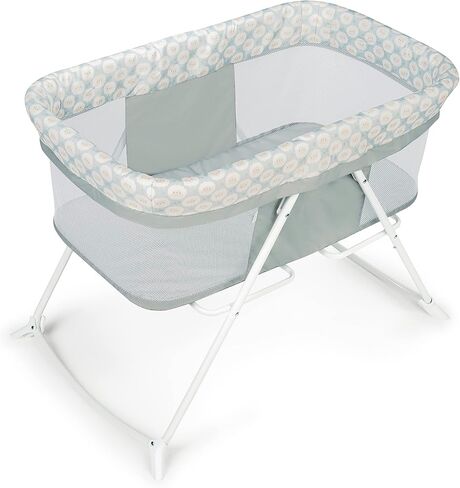 Ingenuity Snooze & Stow Rocking Portable Folding Bassinet - Sheppy - Ages 0+ Months in Kuwait