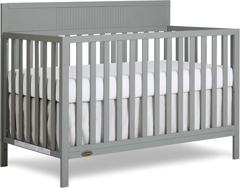 Dream On Me Ivy 5-in-1 Convertible Full-Size Baby Crib in White, GreenGuard Gold & JPMA Certified, 3 Mattress Heights, Converts to Toddler, Day & Full-Size Bed, Safe & Stylish Nursery in Kuwait