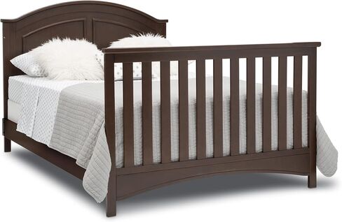 Delta Children Perry 6-in-1 Convertible Crib - Greenguard Gold Certified, Walnut Espresso in Kuwait