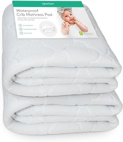 Newton Baby Waterproof Crib Mattress Pad, Breathable - 1 Pack in Saudi Arabia