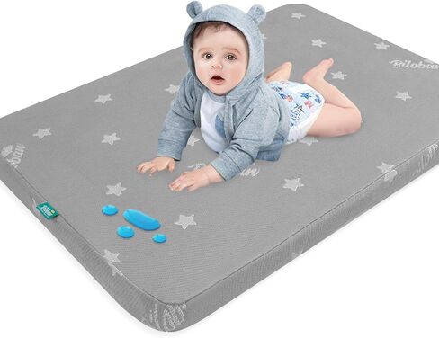 Bassinet Mattress Pad 25 x 36 Compatible with Dream On Me Nest/Zoom Portable/Zodiak, Pamo Babe Portable, Cosco Portable and Baby Trend, Waterproof Breathable Baby Foam with Removable Zippered Cover in Kuwait