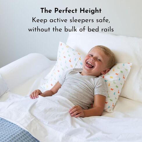 Toddler Bed Bumper Guard – Soft Foam Safety Bed Rail for Toddlers with Non-Slip Cover – Child Sleep Barrier for Twin, Full, Queen & King Mattress – Washable Kids Protection for Home or RV (2 Pack) in Kuwait