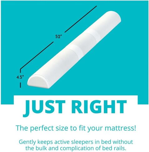 Toddler Bed Bumper Guard – Soft Foam Safety Bed Rail for Toddlers with Non-Slip Cover – Child Sleep Barrier for Twin, Full, Queen & King Mattress – Washable Kids Protection for Home or RV (2 Pack) in Kuwait