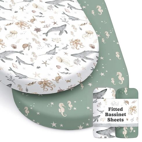 Crib Sheets Neutral - Fitted Baby Crib Sheets Bed for Girl Boy - 2 Pack Standard & Toddler Mattress (Antique Rose) - Buttery Soft Organic Cotton Blend in Kuwait