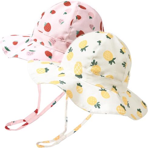 FURTALK Baby Sun Hat Toddler Beach Hats with UPF 50+ Sun Protection Wide Brim Girls Bucket Hat in Kuwait
