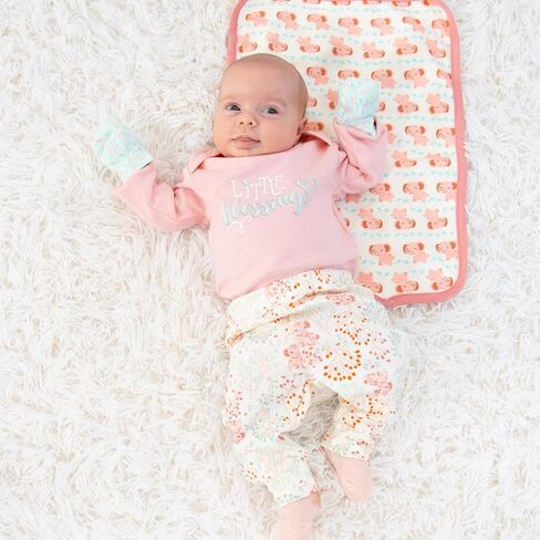 The Peanutshell Baby Layette Gift Set for Girls - 30 Piece New Born Girl Gift Set, Baby Clothes, 0-9 Months - Floral Elephant in Kuwait