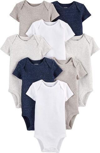 Simple Joys by Carter's Baby 8-Pack Short-Sleeve Bodysuit in Kuwait