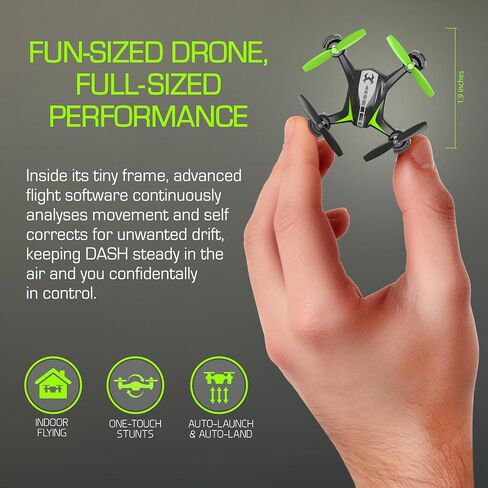 Sky Viper Dash Nano Performance RC Drone, Fast Safe Indoor Flying, Rechargeable Battery in Kuwait