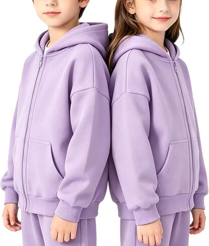 Zip Up Hoodie Boys Lightweight, Toddler Girl Sweatshirt Full Zip, Light Kids Sweat Jackets With Zipper And Hood in Kuwait