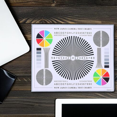 VOSAREA Camera Calibration Chart Color Wheel Chart Lens Test Camera Focus Calibration Card CCTV Installation Test Tool for Indoor and Outdoor Monitoring 15.74 X 11.81In in Kuwait