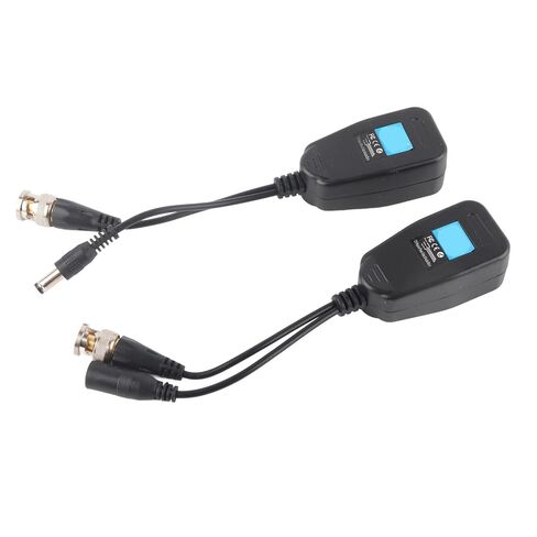 ZJchao CCTV Video Power Balun Transceiver with 60dB Noise Immunity, Compact Design for Easy Installation, Compatible with HDTVI & AHD Security Camera Systems in Kuwait