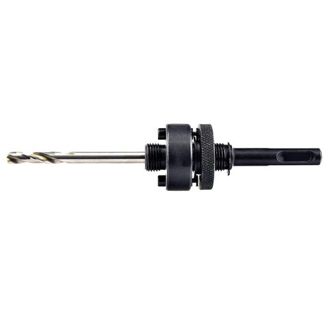 MaxTool 3/8" HEX Arbor/Mandrel Holesaw Accessary Fits up to 1-3/16" Holesaws 1/2-20UNF Thread 1/4" x3-1/16 M2 Pilot Drills; BA24H1802-M34 in Saudi Arabia