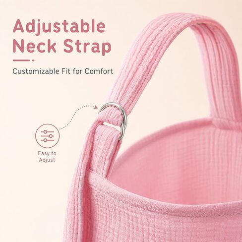 Nursing Cover for Breastfeeding, 4 Pack Muslin Nursing Covers for Baby Set | Soft breathable privacy cover with adjustable neck strap, full coverage, pastel colors for nursing, pumping, travel and gifts in Kuwait
