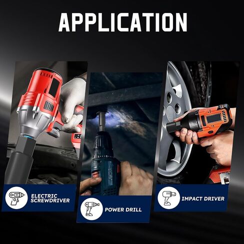 XOOL 36PCS Magnetic Nut Driver Set, Metric and SAE Nut Driver Set for 1/4" Quick-Change Hex Shank, Impact Drill Driver Bit Set with Storage Bag in Kuwait