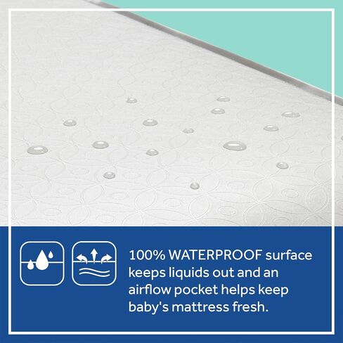 Sealy Baby Posture Perfect Breathable Crib Mattress, GREENGUARD Gold Certified, Made in USA, 2 Stage Hybrid Memory Foam & 150 Premium Coils, Toddler Bed Fit, Safety & Quality Tested, 52x28" in Kuwait