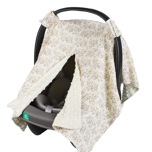2-in-1 Baby Car Seat Cover & Canopy | Mom Nursing Cover, Easy Install Shield | Multi-Purpose for Winter Warmth & Summer Shade in Kuwait