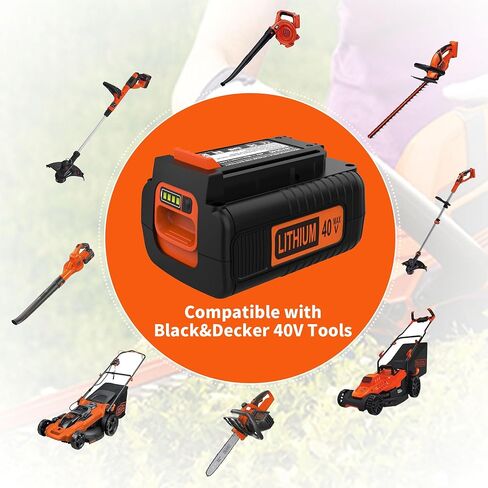 Powilling 40 Volt 3.5Ah Replacement Battery for Black and Decker 40V Battery LBX2040 LBXR36 LBXR2036 LST540 LCS1240 Compatible with 36V/40V MAX Black and Decker Power+ Tools in Saudi Arabia