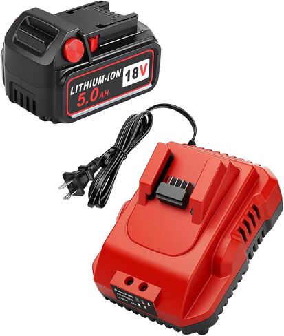 Aoasur 1-Pack 18V 5.0AH Replacement for Milwaukee M-18 Battery and 1 Charger（Red） in Kuwait