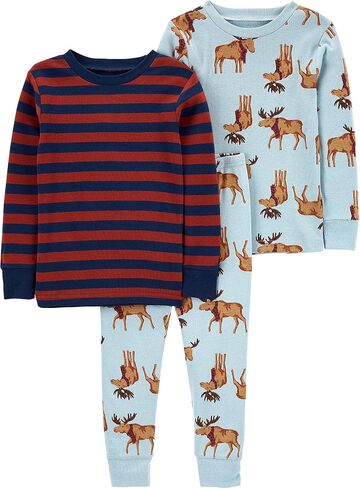 Simple Joys by Carter's Baby 3-Piece Snug-fit Cotton Holiday Pajama Set in Kuwait