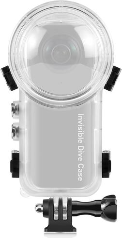 PULUZ Invisible Dive Housing Case for insta360 X3, 50m/164ft Waterproof Case Protective Underwater Dive Shell with Bracket Accessories, Transparent in Kuwait