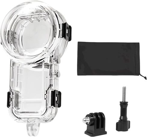 Invisible Dive Housing Case for Insta360 X5,Waterproof Up to 60m/196ft Invisible Underwater Photography Housing, X5 Protective Cover Shell with Bracket Accessories in Kuwait