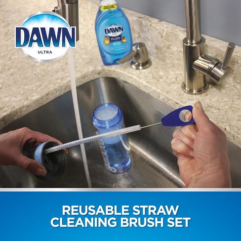 Dawn Straw Cleaning Brush for Reusable Straws, 4 pack in Kuwait