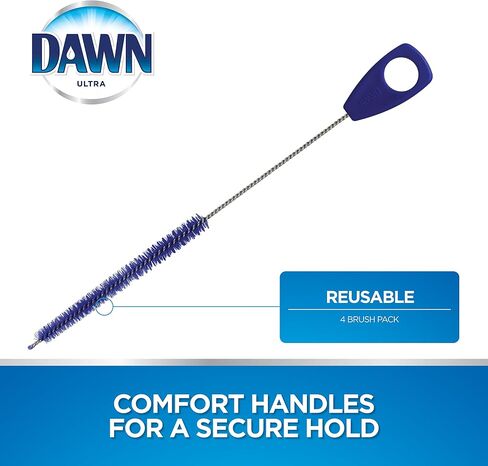 Dawn Straw Cleaning Brush for Reusable Straws, 4 pack in Kuwait