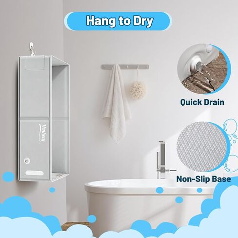Collapsible Baby Bathtub, Travel Bathtub for Toddler, Portable Foldable Tub for Kids, with Drain Plug, Non-Slip Base, No Assembly Required, Fits Ages 6M+(Waterproof Storage Bag Included) in Kuwait