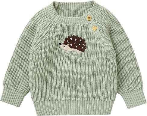 Baby Hedgehog Knit Sweater for Boys and Girls, Spring & Fall Wear in Saudi Arabia