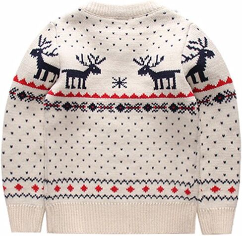 MULLSAN® Children's Fireplace Lovely Sweater For Christmas Best Gift (5T, White) in Kuwait