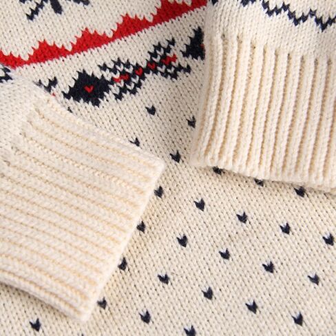 MULLSAN® Children's Fireplace Lovely Sweater For Christmas Best Gift (5T, White) in Kuwait