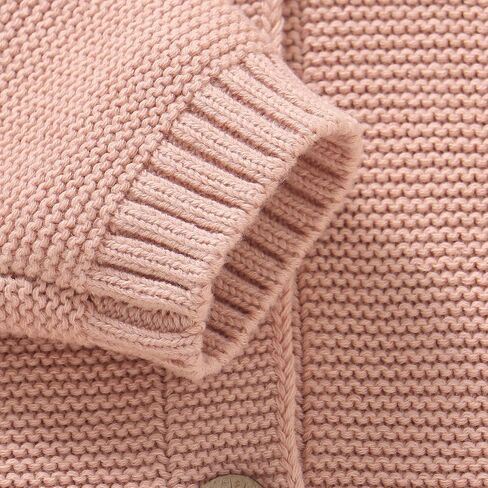 Avibae Baby Organic Cotton Cardigan, Solid Color Simple Baby Sweater for Baby Boys and Girls 3-24 Month in Kuwait