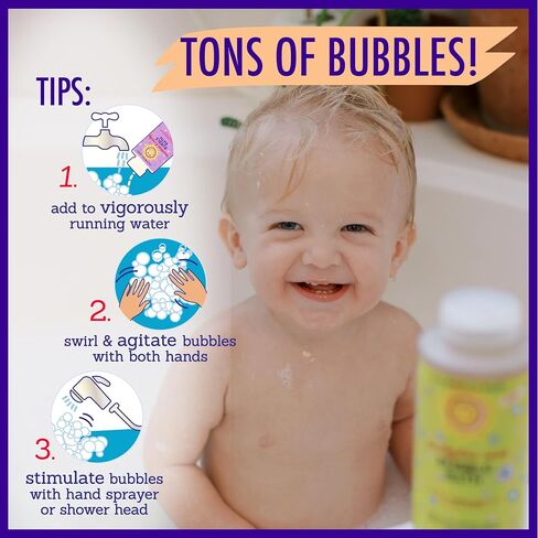 California Baby Eucalyptus Bubble Bath | 100% Plant-Based Kids Bubble Bath | Soothing Baby Bubble Bath | Free Bubble Wand Inside | 384 mL / 13oz in Kuwait