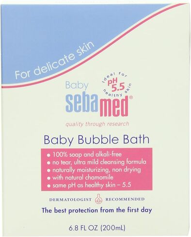 Sebamed Baby Bubble Bath 6.8 Fluid Ounces - Best for Baby's Sensitive Skin - Eczema - Psoriasis in Kuwait