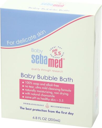 Sebamed Baby Bubble Bath 6.8 Fluid Ounces - Best for Baby's Sensitive Skin - Eczema - Psoriasis in Kuwait