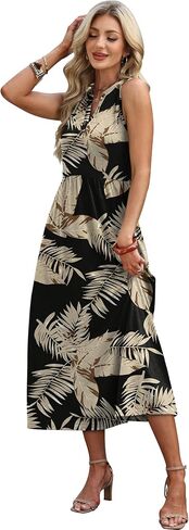 WIHOLL Women's Summer Dresses Maxi Dress Vacation Beach Sundresses 2026 with Pockets in Kuwait