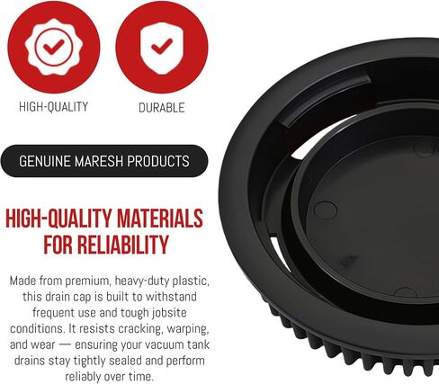 MP Maresh Products Drain Cap Compatible with Shop Vac Wet/Dry Vacuum Cleaner - Replacement Drain Cap for Wet and Dry Vacuum - Durable 2-3/4" Tank Drains Part Number 7446800-1 Pack in Kuwait