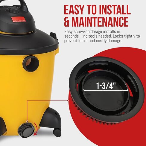 MP Maresh Products Drain Cap Compatible with Shop Vac Wet/Dry Vacuum Cleaner - Replacement Drain Cap for Wet and Dry Vacuum - Durable 2-3/4" Tank Drains Part Number 7446800-1 Pack in Kuwait