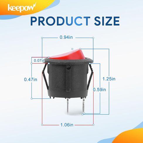 KEEPOW On Off Power Switch Compatible with Hoover Windtunnel | UH70830 UH70825 UH70820 UH70805 UH70810 UH70816 UH71250 UH71230 UH71200 UH71013 Wind-Tunnel-2 Upright Vacuum Cleaner, 1 Pack in Kuwait