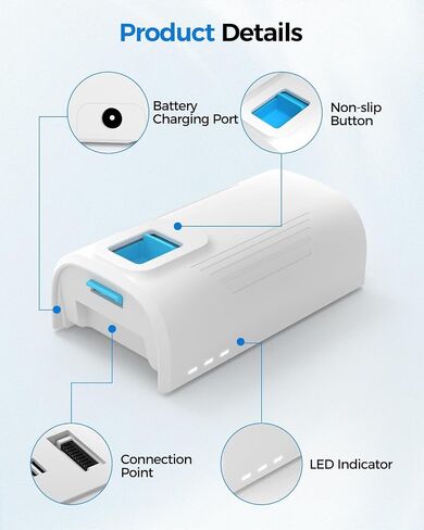 3000mAh 22.2V Replacement Battery for Levoit LVAC-200 Vacuum Cleaner, Upgrade Lithium ion Battery Replacement for Levoit LVAC200 LSV-V201B-WUS Cordless Stick Vacuum Cleaner in Kuwait